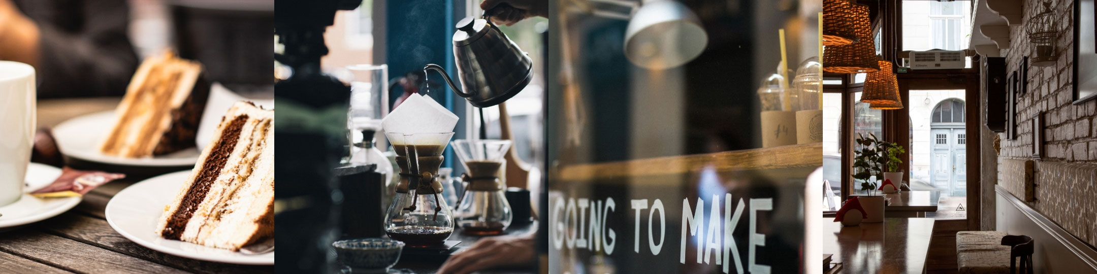 コーヒーショップの中の風景